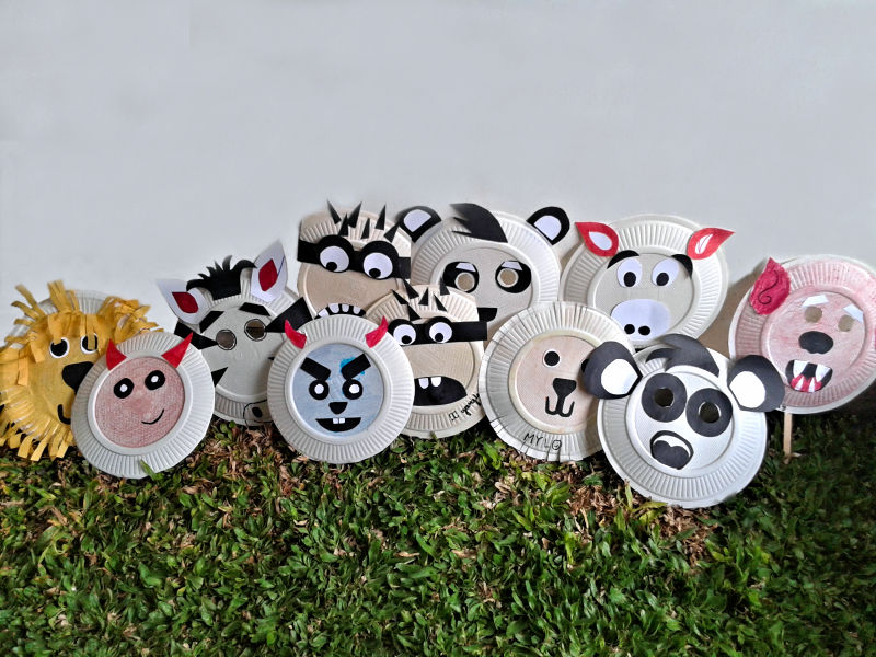 Paper Plate Mask Craft Activity Paper Plate Mask Craft Activity