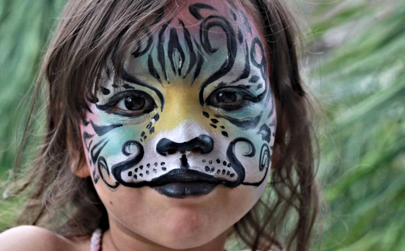 Fantasy Jungle Animal Mask Face Painting