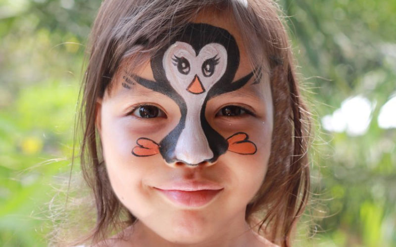 Penguin Girl Face Paint