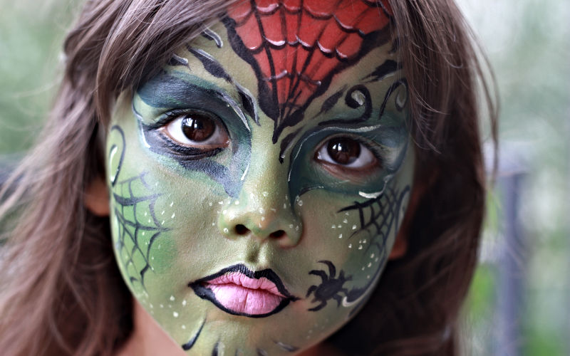 Spider Witch Face Paint