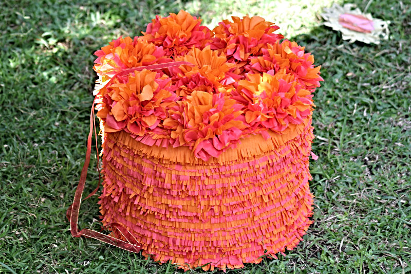 Orange Wedding Cake Pinata